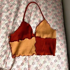 Brown tank top